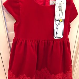 Florence Eiseman Red Velvet Holiday Dress - NWT